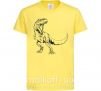 Детская футболка Злой динозавр Лимонный фото