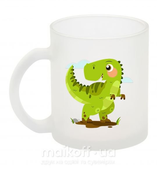 Чашка скляна Радостный динозавр Фроузен фото