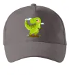 Кепка Щасливий динозавр Сірий фото