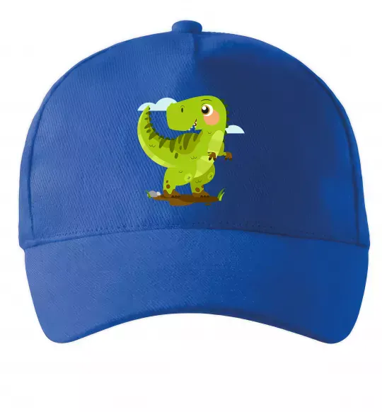 Кепка Щасливий динозавр Яскраво-синій фото