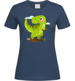 Женская футболка Щасливий динозавр
