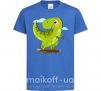 Дитяча футболка Радостный динозавр Яскраво-синій фото