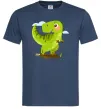Мужская футболка Щасливий динозавр Темно-синий фото