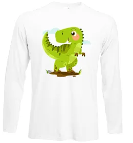 Лонгслив Age of dinosaurs Белый фото