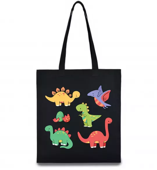 Эко-сумка Mini dinos Черный фото