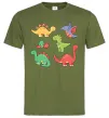 Мужская футболка Mini dinos Оливковый фото