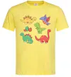 Мужская футболка Mini dinos Лимонный фото