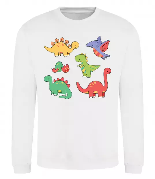 Свитшот Mini dinos Белый фото