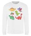 Свитшот Mini dinos Белый фото