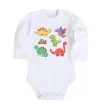 Дитячий бодік Mini dinos Білий фото