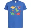 Детская футболка Mini dinos Ярко-синий фото