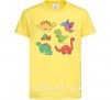 Детская футболка Mini dinos Лимонный фото