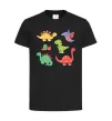 Детская футболка Mini dinos Черный фото