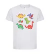 Детская футболка Mini dinos Белый фото