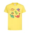 Детская футболка Mini dinos Лимонный фото