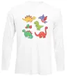 Лонгслив Mini dinos Белый фото