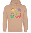 Чоловіча толстовка (худі) Mini dinos Пісочний Чоловіча толстовка (худі) Mini dinos Пісочний фото