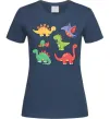 Жіноча футболка Mini dinos Темно-синій фото