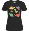 Жіноча футболка Mini dinos Чорний фото
