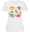 Жіноча футболка Mini dinos Білий фото