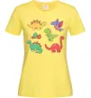 Жіноча футболка Mini dinos Лимонний фото