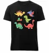 Чоловіча преміум футболка Mini dinos Чорний фото