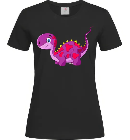 Женская футболка Fuchsia dino Черный фото