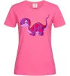 Женская футболка Fuchsia dino Ярко-розовый фото
