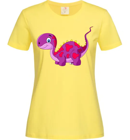 Женская футболка Fuchsia dino Лимонный фото