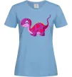 Женская футболка Fuchsia dino Голубой фото