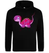 Жіноча толстовка (худі) Fuchsia dino Чорний фото