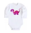 Детский боди Fuchsia dino Белый фото