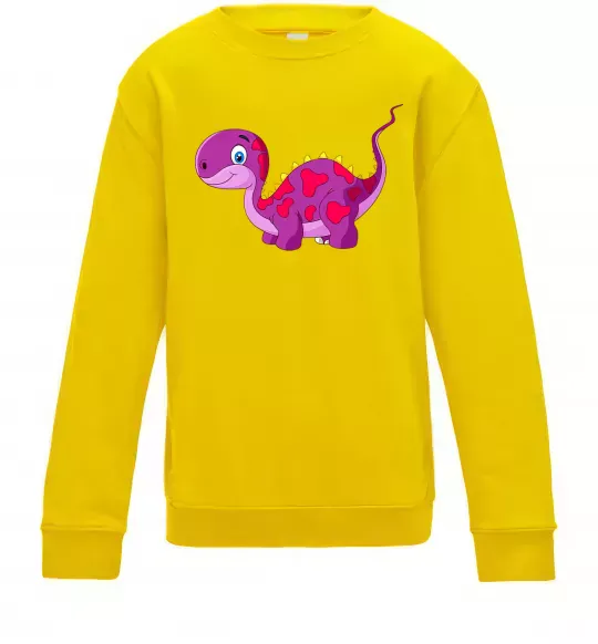 Дитячий світшот Fuchsia dino Сонячно жовтий фото