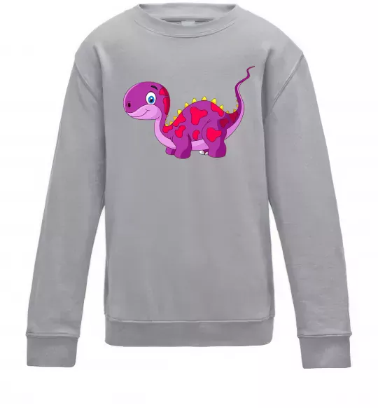 Дитячий світшот Fuchsia dino Сірий меланж фото