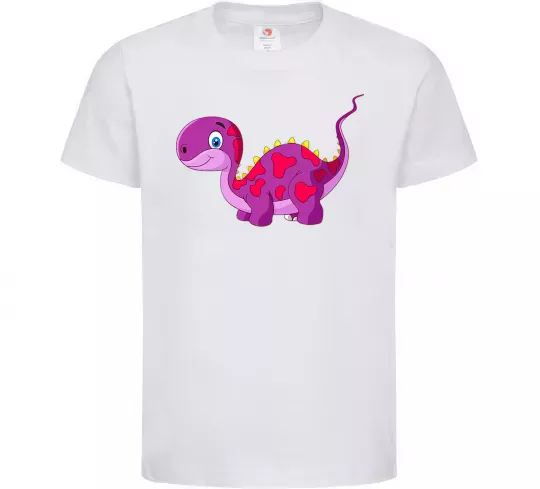Детская футболка Fuchsia dino Белый фото
