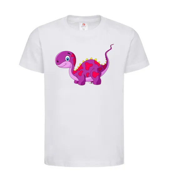 Детская футболка Fuchsia dino Белый фото