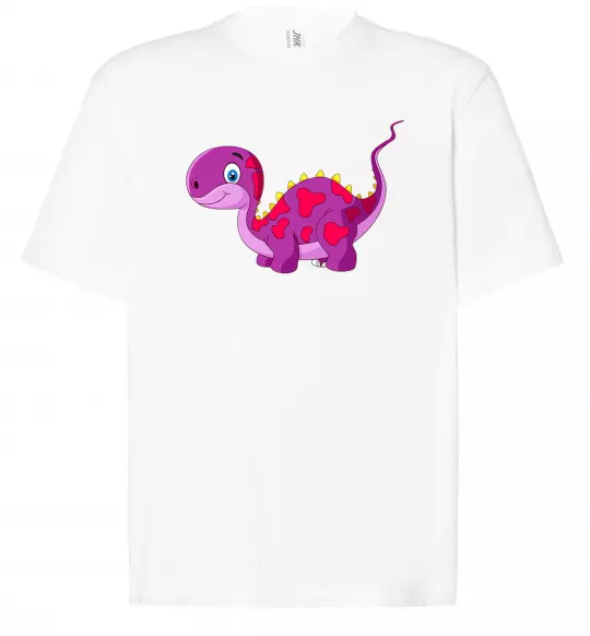 Футболка Оверсайз Fuchsia dino Білий фото