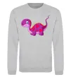 Свитшот Fuchsia dino Серый меланж фото