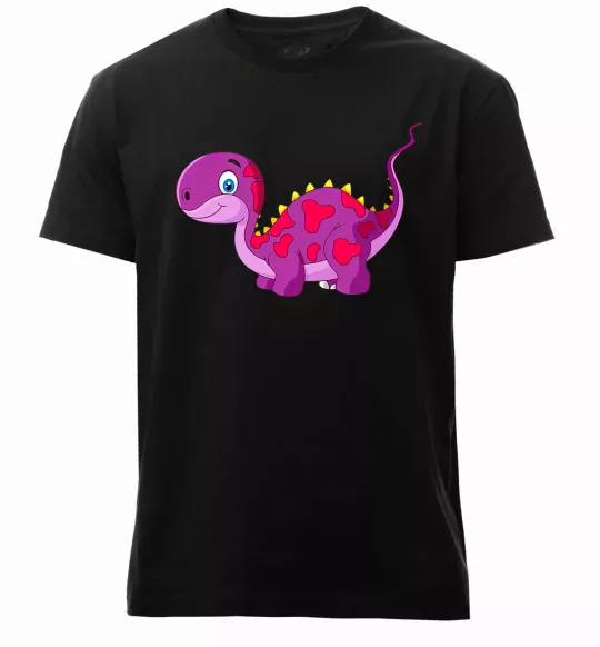 Чоловіча преміум футболка Fuchsia dino Чорний фото
