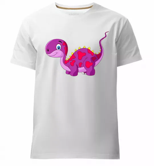 Чоловіча преміум футболка Fuchsia dino Білий фото