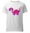 Чоловіча преміум футболка Fuchsia dino Білий фото