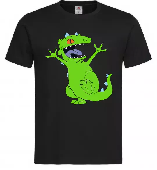 Мужская футболка Crazy dino Черный фото