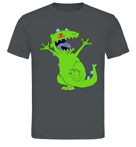 Мужская футболка Crazy dino Графит фото