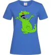 Женская футболка Crazy dino Ярко-синий фото