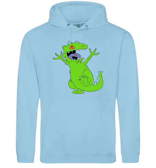 Чоловіча толстовка (худі) Crazy dino Блакитний фото