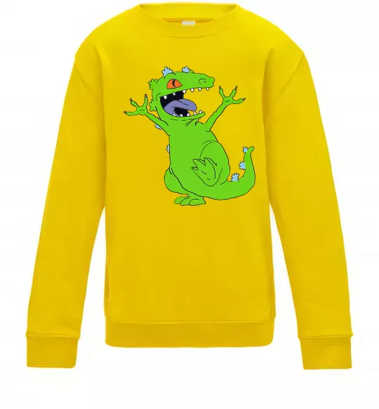 Дитячий світшот Crazy dino Сонячно жовтий фото