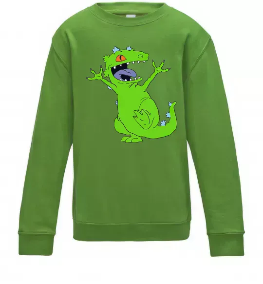 Дитячий світшот Crazy dino Лаймовий фото