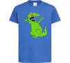 Детская футболка Crazy dino Ярко-синий фото