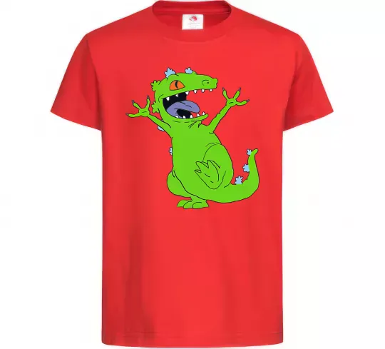 Детская футболка Crazy dino Красный фото