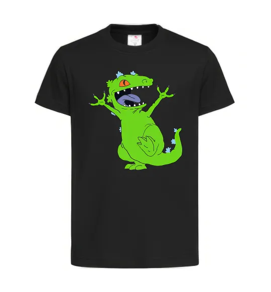 Детская футболка Crazy dino Черный фото